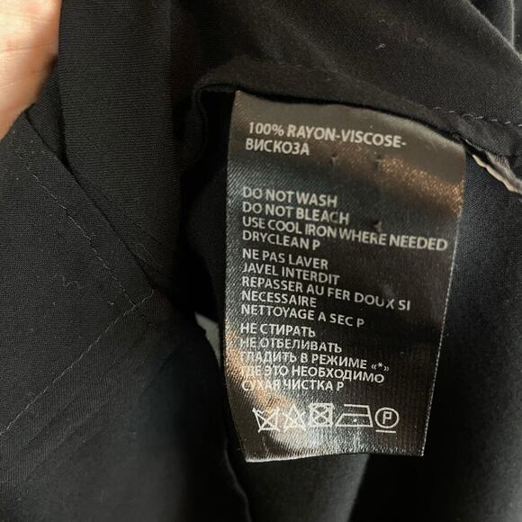 Ann Demeulemeester Pintuck Button Up Long Sleeve Tunic Top Black Size 36/Medium - Picture 5 of 9